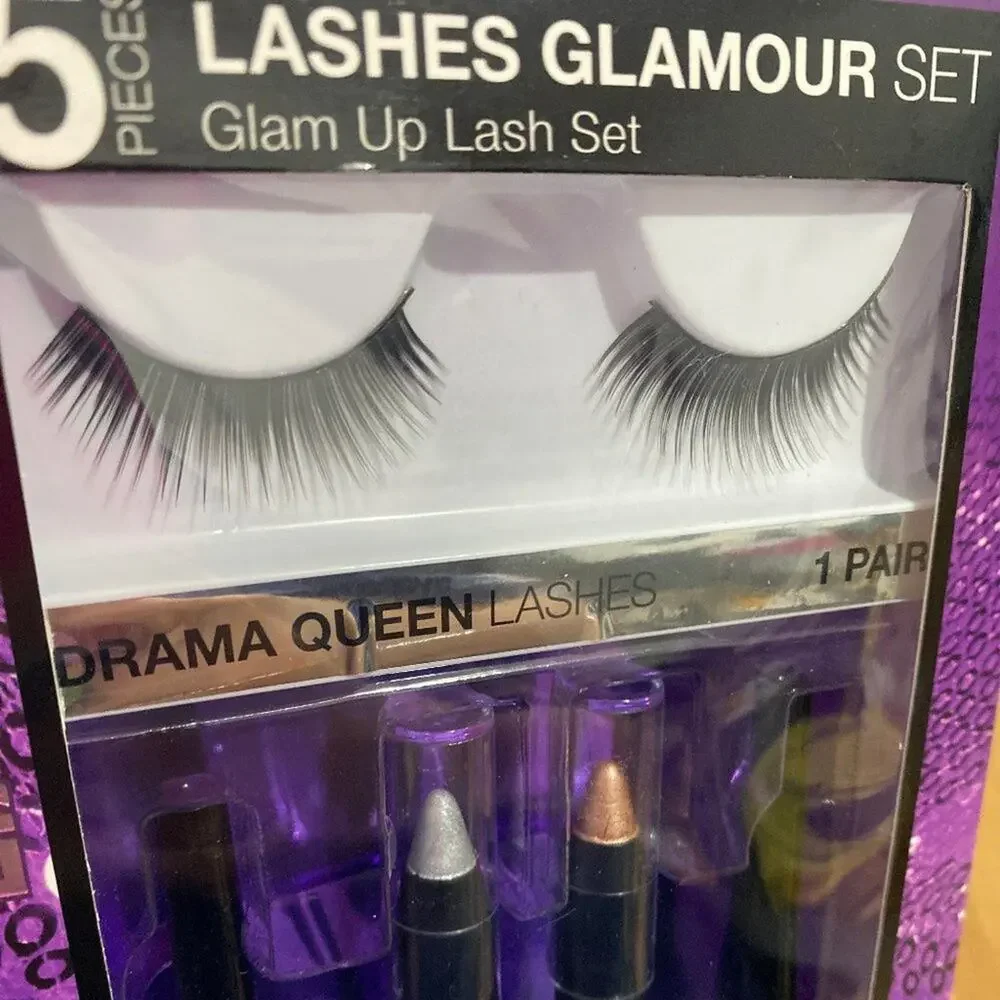 LA Colors Lashes Glamour Set 5 pieces NEW in box Makeup Eyes